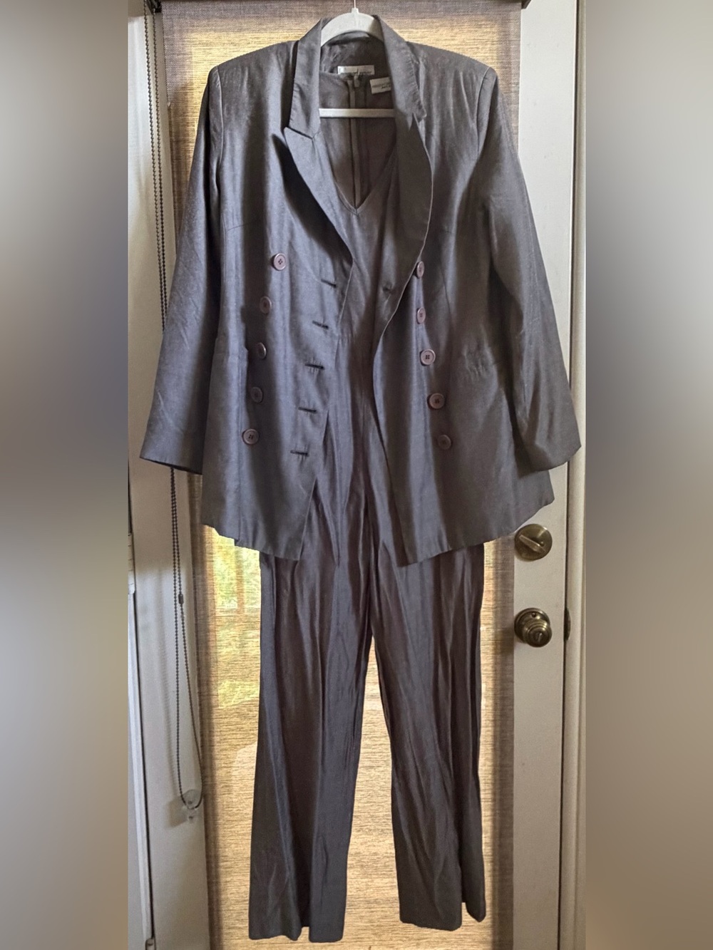 Y2K/Newport News Charcoal Double-Breasted Suit Jacket & Pants
